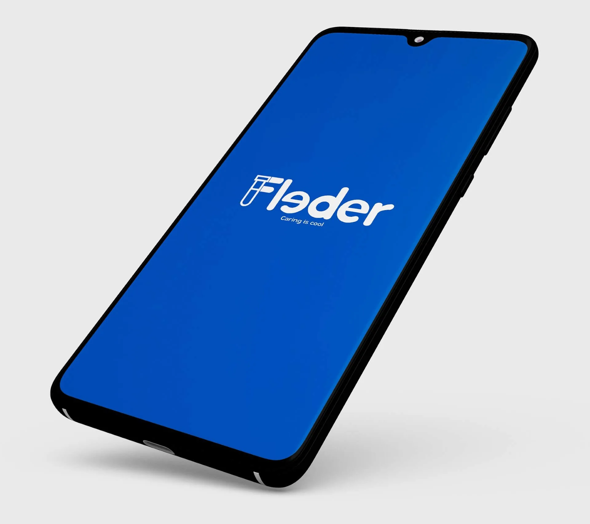 Fleder healthcare app hero mockup