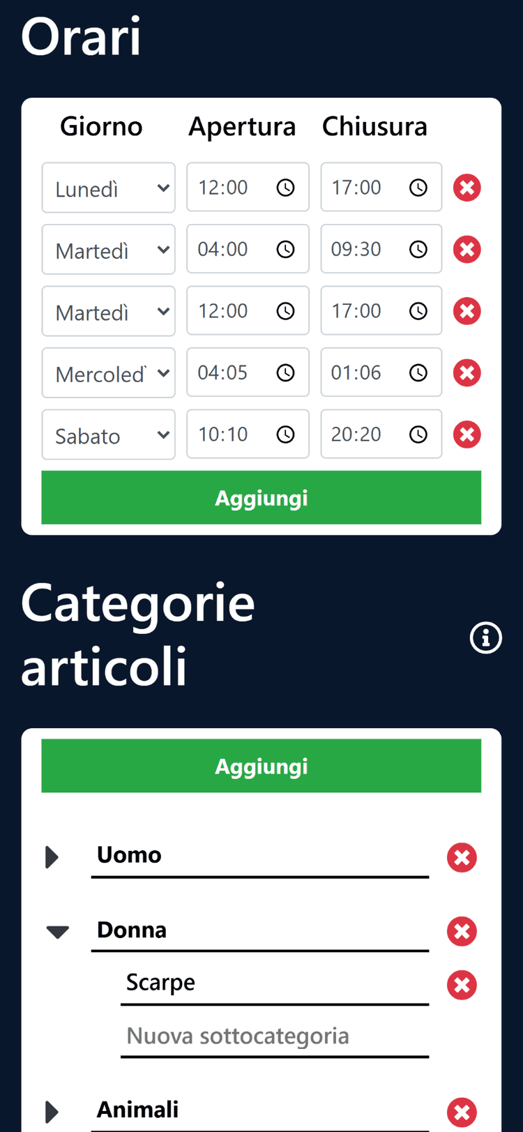 Progetto Commercio